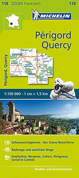 (Land)Karte Michelin Périgord, Quercy von Carte Zoom 118