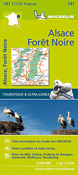 (Land)Karte Forêt Noire, Alsace, Vallée du Rhin von Carte Zoom 131