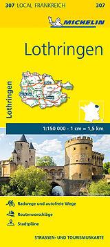 (Land)Karte Michelin Lothringen von 