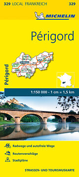 Carte (de géographie) Michelin Karte Périgord. Corrèze, Dordogne de 