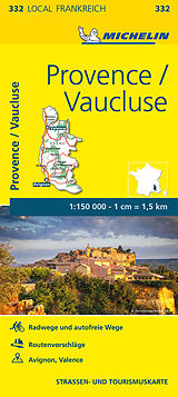 (Land)Karte Michelin Provence - Vaucluse - Local 332 von 