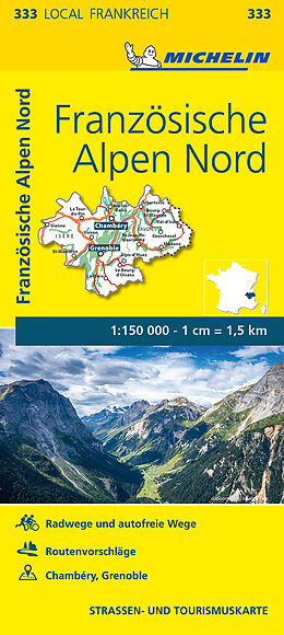 Carte (de géographie) Michelin Französische Alpen Nord de 