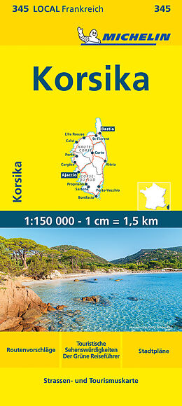 (Land)Karte Korsika von 