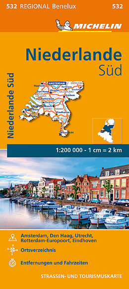 (Land)Karte Niederlande Sud von 