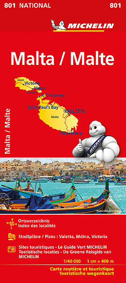 (Land)Karte Michelin Malta von 