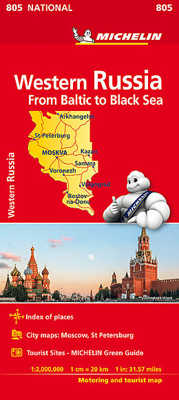 (Land)Karte CR NAT 805 RUSSIE OUEST von 