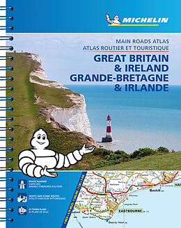 Carte (de géographie) Great Britain &amp; Ireland - Michelin Atlas A4 Spirale de COLLECTIF
