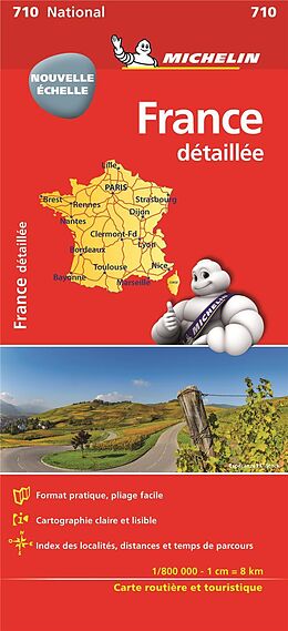 Carte (de géographie) Michelin Frankreich (800K) de NATIONAL