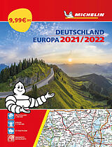 (Land)Karte Michelin Straßenatlas Deutschland &amp; Europa 2021/2022 von 