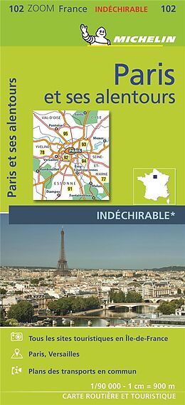 Carte (de géographie) Michelin Paris und Umgebung 2021 / Michelin Karte Paris et ses alentours 2021 de ZOOM FRANCE