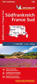 (Land)Karte Michelin Frankreich Süd von 