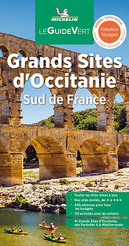 Couverture cartonnée Michelin Le Guide Vert Occitanie de Manufacture française des pneumatiques Michelin