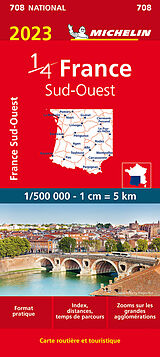(Land)Karte Michelin Südwestfrankreich von NATIONAL