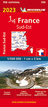 (Land)Karte Michelin Südostfrankreich von NATIONAL