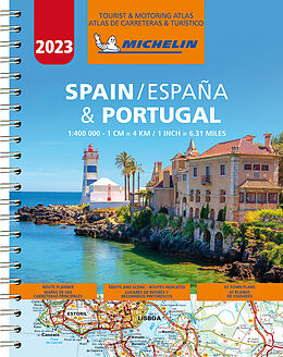 (Land)Karte Michelin Straßenatlas Spanien &amp; Portugal mit Spiralbindung von 