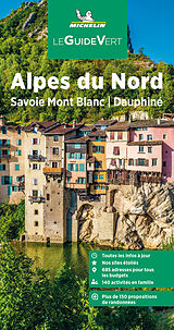 Couverture cartonnée Michelin Le Guide Vert Alpes du Nord de Michelin