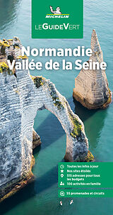 Couverture cartonnée Le Guide Vert Normandie, Vallée de la Seine de Michelin