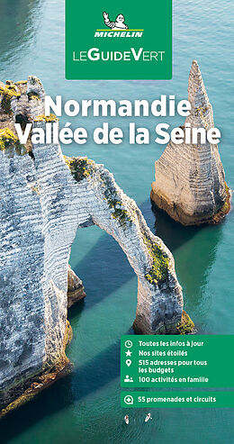 Couverture cartonnée Michelin Le Guide Vert Normandie, Seine de Michelin