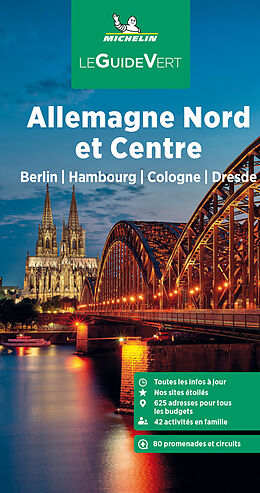 Livre Relié Michelin Le Guide Vert Allemagne Nord et Centre de Manufacture française des pneumatiques Michelin