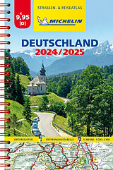 (Land)Karte Michelin Kompaktatlas Deutschland 2024/2025 von 