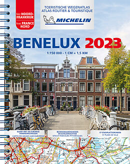 (Land)Karte Michelin Straßenatlas Benelux mit Spiralbindung von Manufacture française des pneumatiques Michelin