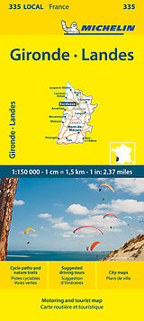 Carte (de géographie) Michelin Gironde - Landes de 