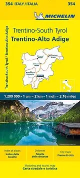 (Land)Karte Michelin Trentino - Südtirol von