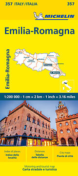 Carte (de géographie) Michelin Emilia Romagna de 