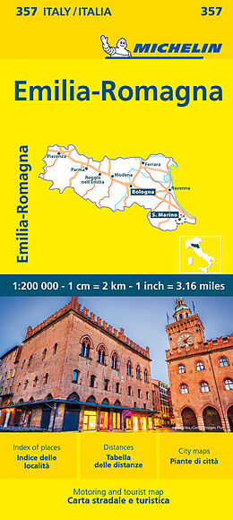 (Land)Karte Michelin Emilia Romagna von 