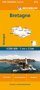 (Land)Karte Bretagne von 