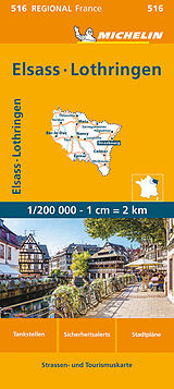 (Land)Karte Elsass, Lothringen von 