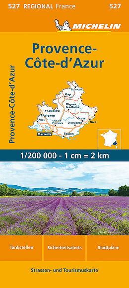 (Land)Karte Michelin Provence Cote d'Azur von 
