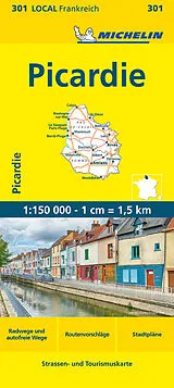 (Land)Karte Michelin Picardie von 