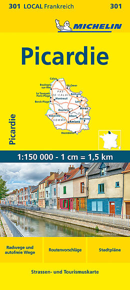 Carte (de géographie) Michelin Picardie de 