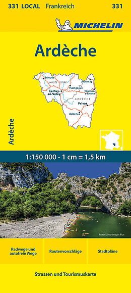 Carte (de géographie) Michelin Ardeche-Haute Loire de 