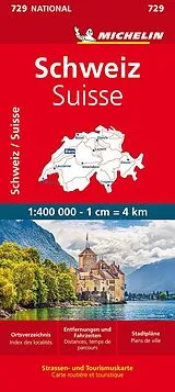 (Land)Karte Michelin Schweiz von