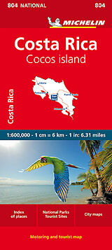 (Land)Karte Michelin Costa Rica von 