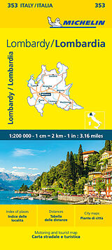 Carte (de géographie) Michelin Lombardei de 