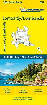 (Land)Karte Michelin Lombardei von 