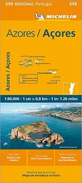 (Land)Karte Michelin Azoren von 