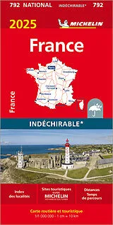 (Land)Karte Michelin Frankreich 2025 (widerstandsfähig) von 