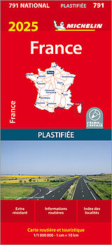 Carte (de géographie) Michelin Frankreich 2025 (plastifiziert) de 