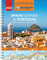 Carte (de géographie) Michelin Straßenatlas Spanien & Portugal mit Spiralbindung de Michelin