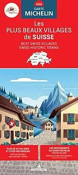 gefaltete (Land)Karte Michelin Schweiz - Die schönsten Dörfer 370000 von 