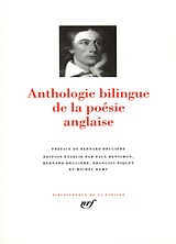 Broché Anthologie bilingue de la poésie anglaise de 