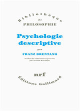 Broché Psychologie descriptive de Franz Brentano