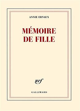 Broché Mémoire de fille de Annie Ernaux