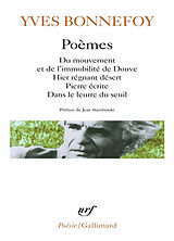 Broché Poèmes de Yves Bonnefoy