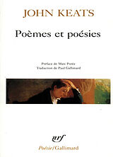 Broché Poèmes et poésies de John Keats