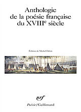 Broché Anthologie de la poésie française du XVIIIe siècle de 